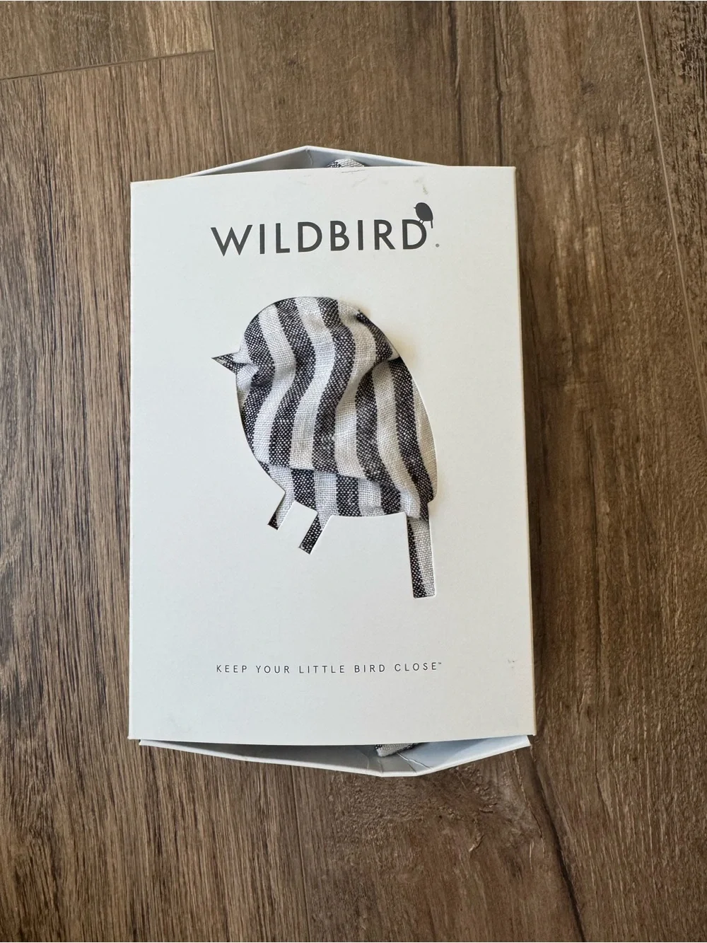 WildBird Black & White Striped Ring Sling with Leather Logo